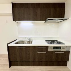 新しく交換したシステムキッチンキッチン