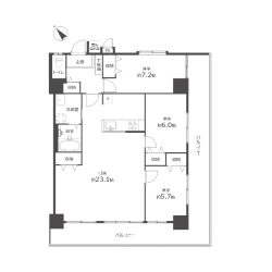 リフォーム後の平面図間取
