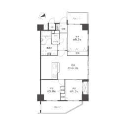リフォーム後の平面図間取