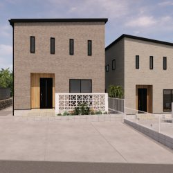 【与那原町与那原の新築戸建て】約16帖の広々リビング＆キッチン！駐車場並列3台完備！2026年2月完成予定！